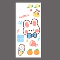 Cute bunny and camera waterproof PVC stickers for water bottles and scrapbooks - Beauty Rabbit