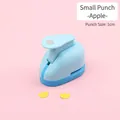 Mini apple shape paper punch for kids DIY crafts with 1cm cut size in light blue - Small Apple