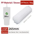 265mm*OD 10mm*ID 8mm (24 PP Straws/Bag)
