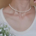 Single Row Round Pearl Choker