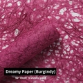Premium burgundy hollow textured dream paper for flower bouquets, 50x70cm fiber wrap - Burgundy