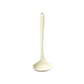 Cucharón hondo de silicona color crema con mango largo y orificio para colgar - Cuchara de Sopa / Blanco Roto