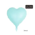 18 inch macaron blue heart foil balloon for wedding and birthday party decorations - 18-inch Heart Macaron Blue