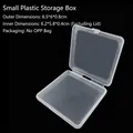 Detail of a square clear PP plastic box with dimensions 6.5x6x0.8cm and flip lid - Small Paint Box (6.5*6*0.8cm)