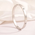 【33】silver Clover Bracelet