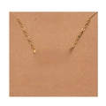 Libra zodiac necklace in 18k gold plated stainless steel on character gift card - Gold-Libra