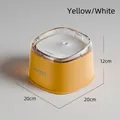 Fontana automatica gialla e bianca per gatti e cani, dimensioni di 20x20x12cm - Giallo/Bianco