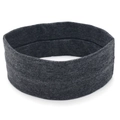 Detailed texture of dark grey elastic knitted sports headband for fitness and running - Dark Gray