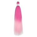 Extension de cheveux Easy Braid 26 pouces en fibre synthétique rose dégradé - Ombré Rose (FR-1)