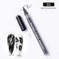 Black acrylic paint nail art marker pen with 7mm tip and 3ml water-based ink - 3ml / Black(01)