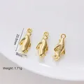 Three alloy penguin charms in gold finish for DIY jewelry making 23.5mm by 9mm size - 5# Gold Penguin