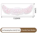 Rose gold metallic freckle face tattoos with stars and moon patterns 150x52mm size - Rose Gold Stamping Freckle Face Patch(QT-0127)