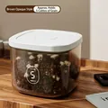 Brauner Vakuum-Tierfutterbehälter mit Deckel und Schaufel für 2,5 kg Katzen- und Hundefutter - 2.5kg / Klein / Mit Trockenmittel + Schaufel / Braun