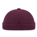 Gorro docker retro hip-hop en lona color burdeos con diseño clásico de seis paneles - Ajustable / Burdeos