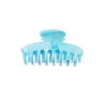 Minimalist blue and white marble square hair claw clip for women's hairstyles - 9.5CM Longbone-Blue