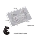 Stampo in silicone dinosauro 3D per resina fai da te, 10,1x6,9 cm con dettaglio embrione - Bébé Triceratopo - Grande