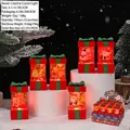 Mini creative Christmas lantern with Snowman scene and glowing LED night light - Snowman and Tree Mini Light Style (24067)