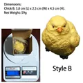 Cute yellow resin chick figurine ornament, 3.8x2.5x4.5cm size for garden decor - New Chick Style B