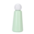 Ins style mint green 304 stainless steel insulated bottle with round white cap - 500ml / White Cyan