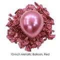 10 inch metallic red chrome latex balloon for birthday party and wedding decoration - Metallic Red