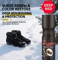 Rénovateur de daim 100ml pour bottes noires avec brosse de nettoyage intégrée pratique - YUWANG Rouge Vif 100ml