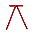 Fermaglio per capelli a fiocco in velluto rosso scuro con nastri per acconciature eleganti - Fiocco in Velluto Rosso (02#)