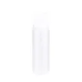 White 170ml hair dye squeeze bottle with comb applicator and volume scale marks - G1011 Bottle / White