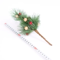 Mini Christmas pine branch with red and champagne berries for festive desktop decoration - Red Candy Mini Christmas Tree