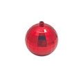Glinsterende rode gefacetteerde discobal voor kerstboom met reflecterend oppervlak - 3CM met ophanglijn / Rood