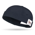 Berretto miki blu navy in nylon traspirante con cinturino regolabile ed etichetta - Regolabile / Blu navy