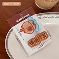 Cute Capybara hair clip set with stable mood text and brown Maillard aesthetic finish - Style 3 (Emotional Stability)