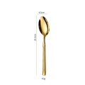 Golden Roman column style stainless steel dinner spoon, dimensions 20.3cm by 4.5cm - Dinner Spoon / Gold