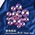 Pink iridescent decorative cake ball toppers with 4cm diameter size for baking - 4cm / Pink Dazzling