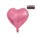 18 inch pearlescent pink heart-shaped foil balloon for festive party decorations - 18-inch Heart Pearl Pink