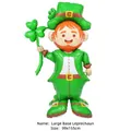 Standing Irish Leprechaun foil balloon for St. Patrick's Day with large base 99x155cm - Large Base Irish Leprechaun / 99x155cm