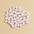 Close-up of 10mm rainbow cloud polymer clay beads for DIY jewelry and crafts making - Light Pink