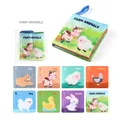 Farm animals baby cloth book with numbers and soft texture for early learning - Farm Animals