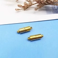 Golden cylindrical magnetic jewelry clasps for DIY necklaces and bracelets - Long Cylinder Gold 6mm