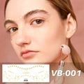 Tatuajes temporales dorados de pecas VB-001 para maquillaje de ojos y rostro - Decoración de Ojos (VB-001)