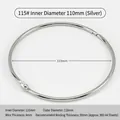 110mm inner diameter silver metal loose leaf binder ring with 4mm wire thickness - 115# ID 110mm / Silver