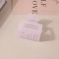5cm square matte pink hair claw clip with a frosted finish and durable spring - Bulk/5cm / Jelly Light Purple