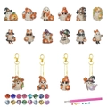 Halloween DIY diamond painting keychain set featuring ghost and pumpkin acrylic designs - Halloween Ghost Party Style