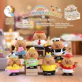 Wind-up Capybara toy collection featuring various cute costumes and walking function - Racewalking Capybara Series (308)-Random 1PC