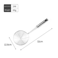 Schiumarola in filo di acciaio inossidabile misura 14 con manico lungo da 12,8 cm - 14" / 14#