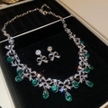 No.21 Silver Green Bowknot Set