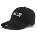 Casquette de baseball classique en coton noir avec broderie LOVE 3D pour hommes et femmes - Noir / Adulte