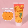 DIY imitation cream glue in bright orange color for handmade crafts 50ml tube - 50g + 1 Nozzle / 6# Lemon Yellow