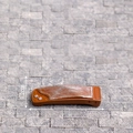 Modèle réduit de cithare ancienne brune avec cordes argentées, 4,4 cm de long et 1,2 cm - Modèle de Guzheng