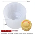 Cute bear-shaped silicone mold for creative handmade soap and mooncake DIY crafts - Bear Style BY-58