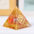 Modello In Lamina D'oro Di Agata Rossa - Con Rune (3 Cm)